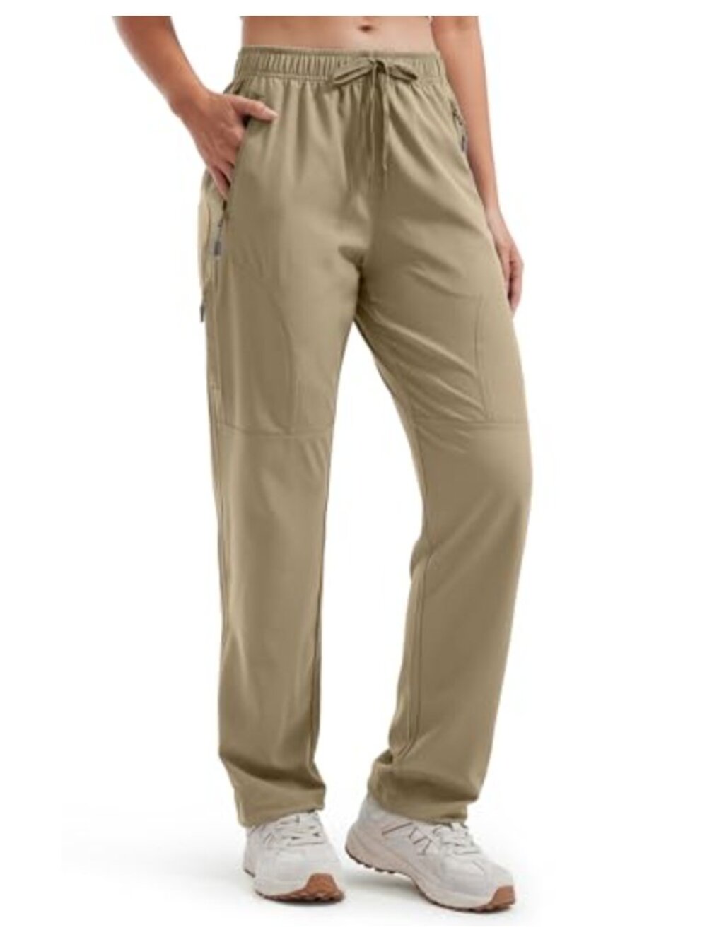 Women's Lightweight Hiking Joggers Cargo Pants Quick Dry UPF 50+ Zipper Pockets